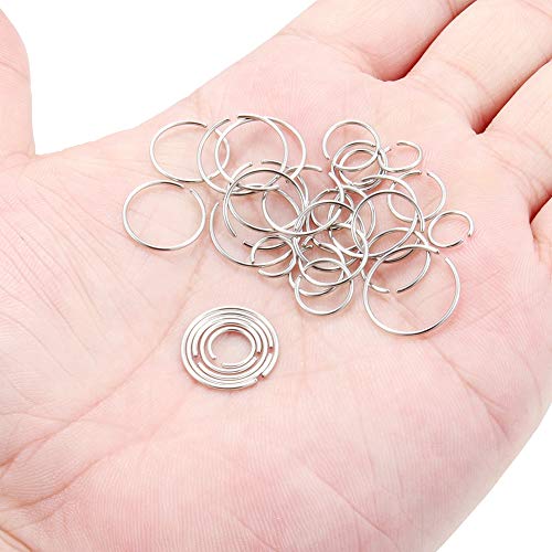 Ruifan 6-30PCS Non Pierced Stainless Steel Clip on Closure Round Ring Fake Nose Lip Helix Cartilage Tragus Ear Hoop Earrings Jewelry 20G - color: 30PCS - Silver