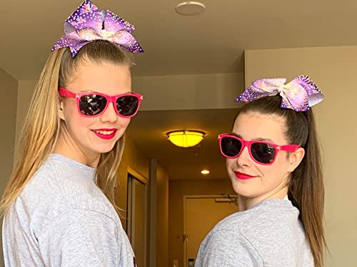 Eyegla Sunglasses Bulk Party Sunglasses Pack 80s Shades Eyewear Set for Men Women 8/10/20/30Pack - color: Hot Pink 30 Pack