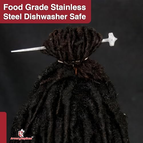 Armory Replicas™ Hand-Forged Zinc Alloy Twisted Hair Pin – Mystical Styling Accessory for Updos and Daily Wear | Mother’s Day, Valentine's, Birthdays | - style: Design3