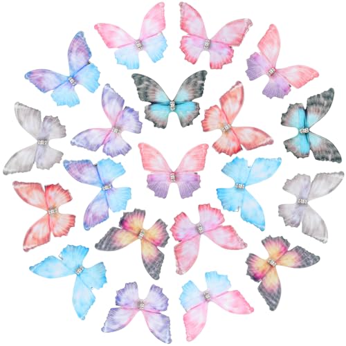 20Pcs Moving Glitter Hair Clips Fairy Accessories for Women and Teens, Colorful 90s Clips (Purple) - color: Purple
