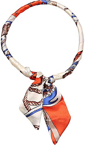 kcctoo 2/6/10Pack Scarf Bags for Women Handbag Scarfs Band Hair Neck Scarves Fashion Gifts - color: 2pcs - Blue