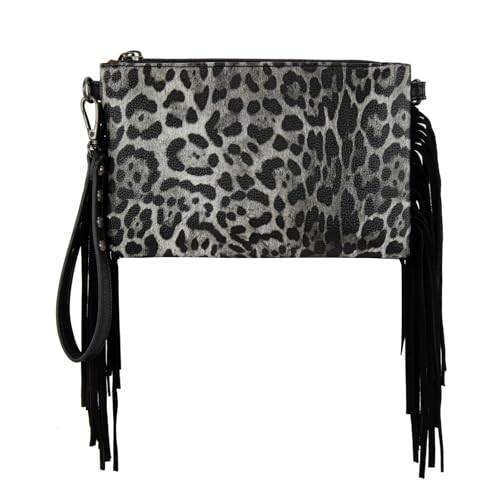 Montana West Western Purse for Women Crossbody Bag Wristlet Clutch Purse - color: A3 Leopard Brack