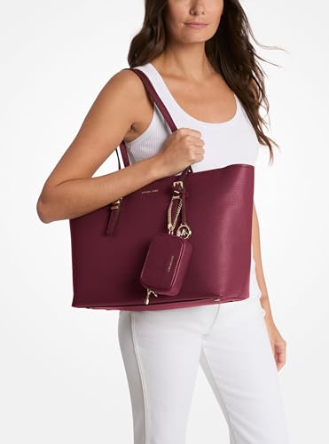 Michael Kors Quinn Large Tote - color: Gold-tone Hardware/Mulberry