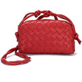 ZEDIUH Woven Bag for Women Crossbody Shoulderbag, Small Vegan Leather Purse - color: Red
