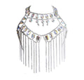 Women's Sexy Suit Body Chain - color: Silvery Color-A-Bra chain -3