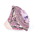 Women Ring - 32mm Turkish Style Gemstone Women Jewelry J0769 - color: Pink