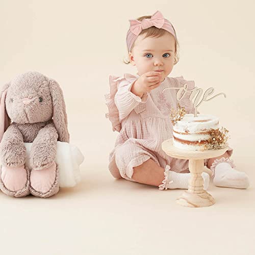 Baby-Girls Floral-Bows-Headband Baby-Turban-Knotted-Elastic-Soft-Headwrap for Newborn-Infant-Toddler Hair-Accessories - color: Khaki+Pink+Floral 3pcs
