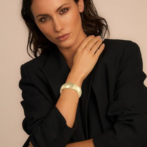 YMBYCM Gold Chunky Bangle Bracelets for Women Trendy Wide Chunky Cuff Bracelets Wrap Bracelet - style: D-G