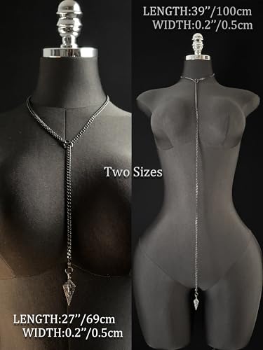 18K Gold Plated Knight's Shield Slip Chain for Women - color: Black, size: 27''