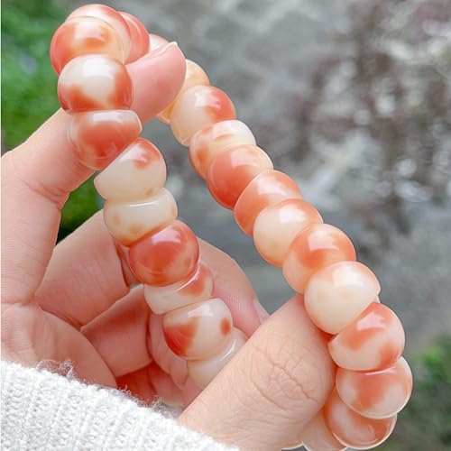 Fidget Bracelet Natural Bodhi Seeds Beaded Bracelets Zen Fidget Stretch Bracelets Alleviate Anxiety Stress Protection Healing Bodhi Jewelry Gifts for Women Men - color: C1:Fidget Bracelet