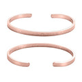 Qitian Islamic Jewelry Gifts for Women Allah Gold Bangles Bracelets Ayatul Kursi Arabic Cuff Bracelet for Women Men Islam Eid Ramadan New Year Gifts - color: I-Rose -Thin