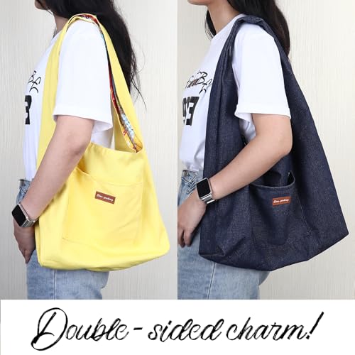 Boho purses Double-sided Tote Colorful boho bag for women - color: Brown