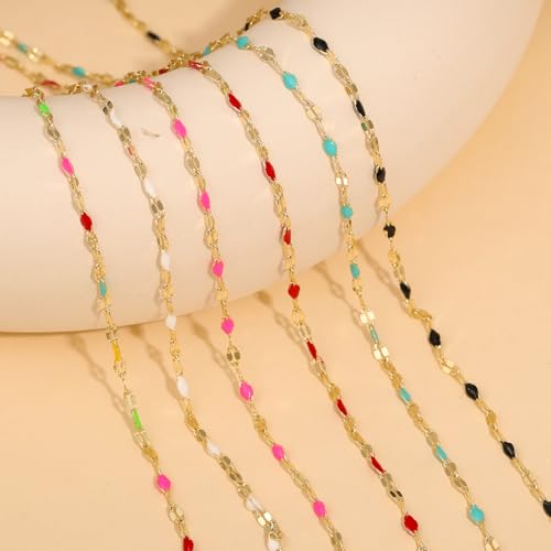 Gold Necklaces for Women Trendy, 14K Gold Plated Dainty Lip Chain Simple Choker Hypoallergenic Waterproof Boho Necklace Fashion Accessories Women Jewelry for Her - color: blue