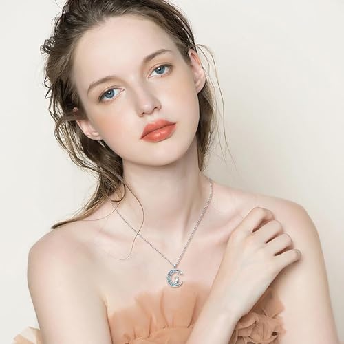 925 Sterling Silver Animal Necklaces Lion/Cat/Phoenix/Bunny/Koalas Necklace Adjustable Chain Animal Lover Pendant Jewelry for Women Men - style: Rabbit