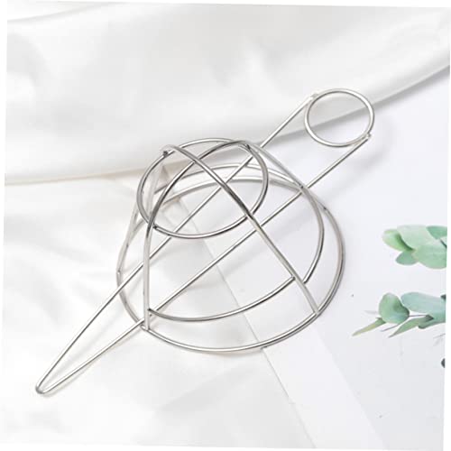 Angoily Metal Bird Cage Hairpin Hair Bun Holder Silver Hair Stick for Women Wedding Party Updo Accessories 3.07X2.83 Inches