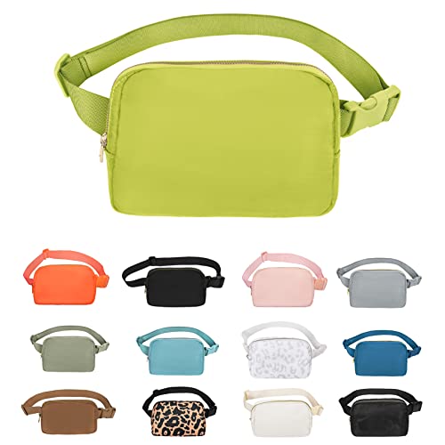 VOROLO Fanny Pack For Women And Men Crossbody Bag Belt Bag with Adjustable Strap Graduation Gifts Grass Green - color: Grass Green, style: 1 Pack Fanny Pack