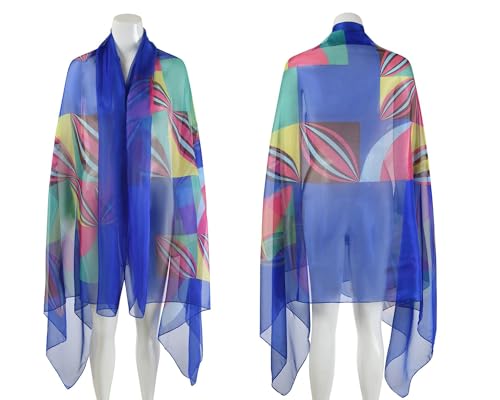 Womens Sexy Bohemian Floral Beach Cover Up Sarong Wrap Swimsuit Beachwear - color: Royal Blue