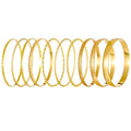 IFKM Gold Chain Bracelets Set for Women, 14K Gold Plated Multiple Layered Stackable Open Cuff Bangle Bracelet Anklet Bracelets Adjustable Link Tennis Beads Italian Cuban Jewelry for Women Gift - style: 10PCS Stack
