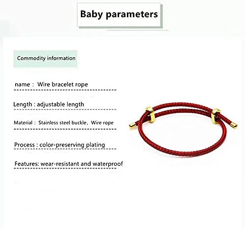 Simplicity Titanium Couple Bracelet - Unisex Steel Rope, Adjustable Wire, Fashion Style - color: Black, size: Adjustable