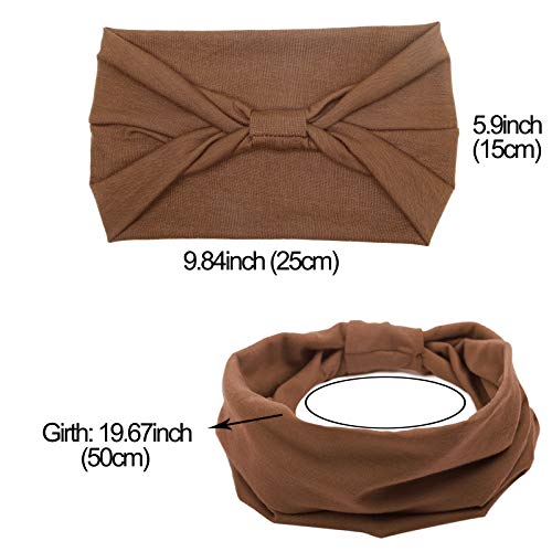 Tobeffect Headbands for Women African Boho Wide Hairband Headband Knotted Head Wraps Turbans Hair Accessories - color: Headbands 2