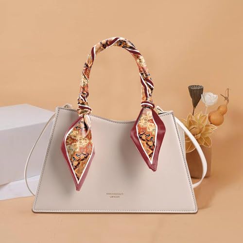 Hair Head Scarf Silk Feeling Long Satin Neck Satin Scarves for Handbag Cute Aesthetic Decoration Women Girls 59 * 6.7” - color: Y3-boho