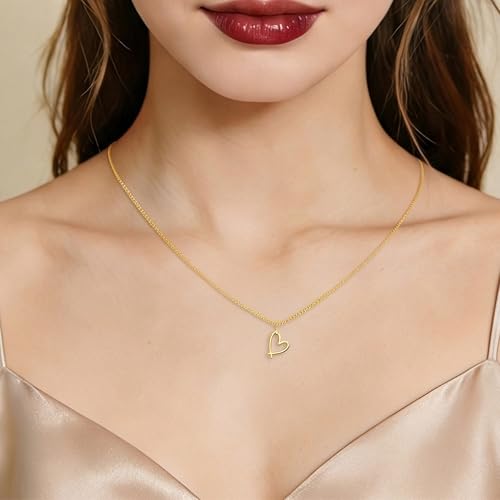 14K Gold Plated Necklace Gold Necklaces for Women Diamond Pendant Dainty Choker Layered Necklaces for Women Jewelry Set Gifts for Women Trendy Sister Mom Wife Womens Her Friend Party - style: 1002