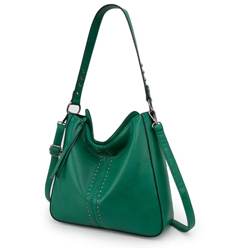 Montana West Hobo Bag for Women Crossbody Purse and Handbags Ladies Chic Shoulder Bags - color: Jade Green