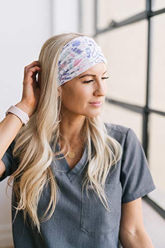 Maven Thread Wide Workout Headbands for Women – Non-Slip Sweatbands for Gym, Running & Yoga - color: Nightingale