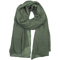 woogwin Women's Cotton Scarves Lady Light Soft Fashion Solid Scarf Wrap Shawl - color: New Armygreen