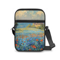Womens Crossbody Bag Cell Phone Purse Wallet Small Shoulder Handbag for Workout Travel Gym - color: Flower Painting
