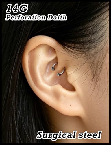 Surgical Stainless Steel 16G Septum Piercing Jewelry Rings Set for Women Men, Hypoallergenic Body Jewelry, Mixed, Pack Daily Party Wear