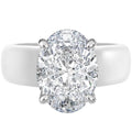 Rinfit Silicone Ring with Stone - Oval Cut Cubic Zirconia Solitaire Engagement Ring for Women - Rubber Wedding Bands - Patented Design - color: Pack B: White / Silver
