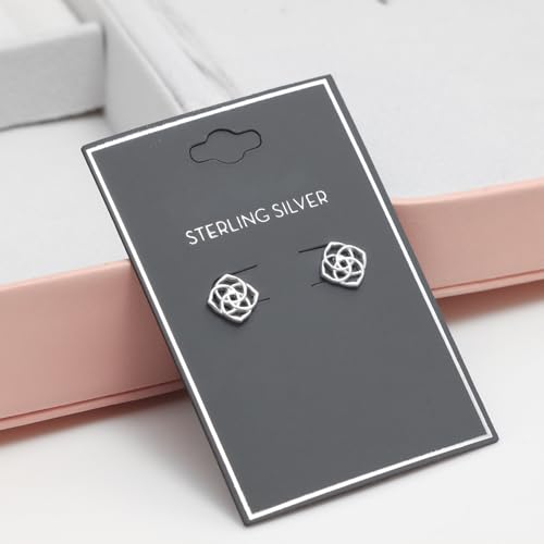 LeCalla 925 Sterling Silver Knot Stud Earrings Jewelry | Italian Design Love Knot Stud Earring | Celtic Knot Stud Earrings for Women - color: Silver Celtic_Knot