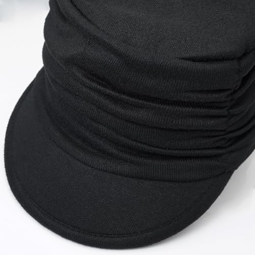 XYIYI Women Cancer Headwear Soft Chemo Beanie Baseball Cap - color: Black