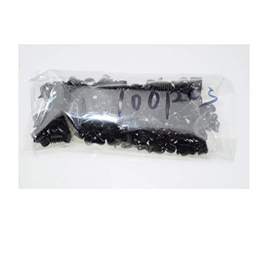 100pc/pack 1cm Hair Claws Clip for Women Girls Plastic Mini Hairpin Hair Clip Clamp Hair Accessories Gifts (100pcs black) - color: 100pcs black