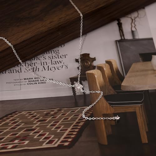 Gold Necklace for Women - Dainty Long Lariat Necklace 14K Gold Plated Clover Star Teardrop CZ Y Shaped Drop Necklaces Cute Long Necklaces for Women Trendy Prom Formal Womens Jewelry - color: Silver-LX Drop