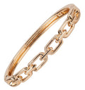 SPUNKYsoul Chain Link Buckle With Rhinestones Cuff Bracelet in Gold, Silver Rose Gold and Gun Metal for Women - style: "Lydia" Gold Thin Link