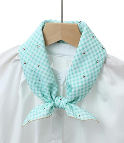 STARWHISPER Multicolored 22''x22'' Cotton Bandana for Women and Men Multi-purpose Headband Hair Scarf Protective Coverage - color: S12-cherry Pop Grid