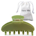 Luxury Green Claw Clip for Women | Our Large 4 Inch Hair Clip Creates Beautiful Half Ups, Secure Updos & Chic Daily Styles | Premium Acetate Claw with Secure Hold & Snag Free Teeth for Easy Styling - color: Green