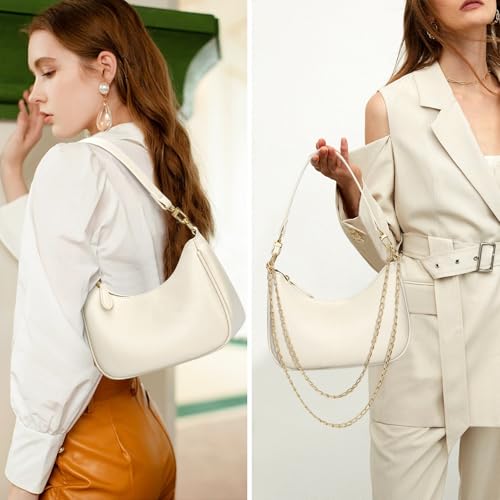 KKXIU Shoulder Bag for Women Cute Hobo Purses and Handbags Retro Clutch Underarm Purse | Cute - color: Beige