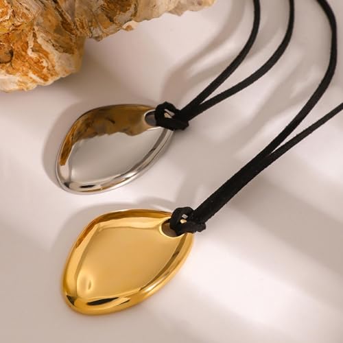 Frodete Statement Necklace for Women Chunky Gold Necklaces Long Pendant Necklace Boho Necklaces Gold Pendant Jewelry Cowboy Chic Style Cowgirl Outfit - color: long necklace
