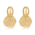 Gold/Silver Shell Dangle Earrings for Women Seashell Drop Dangle Earrings Ocean Beach Earrings Summer Jewelry - color: I