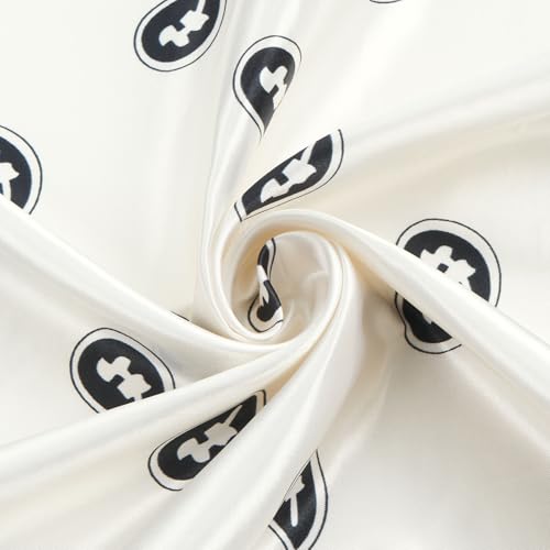 QIUTIMIY 35"x35" Like Silk Head Scarf for Women Satin Feel Large Square Scarf for Hair Wrapping and Sleeping Fashion Bandana - color: (90cm)square Scarf 7