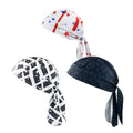 PURFUN Men Women Breathable Cycling Bandana Headscarf Adjustable Sweat Wicking Quick Dry Mesh Head Scarf Wrap Liner Skull Cap - color: 3pcs/White+grey+black