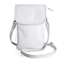 befen Genuine Leather Small Crossbody Bags for Women Cell Phone Bag Cross Body Purses,Silver Zipper - color: White
