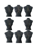 Tornito 4-8Pcs Sexy Body Chain Belly Waist Chain Necklace Summer Beach Bikini Bra Body Jewelry for Women Gold Tone - style: A1:8pcs, Gold Tone