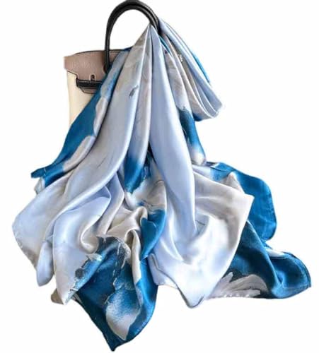 Acotavie Scarfs for Women Dressy Fashion Scarves Long Floral Pattern Scarf Lightweight Sunscreen Shawls - color: C035