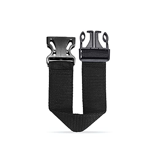 ONLY COMPATIBLE WITH SOJOURNER FANNY PACKS Fanny Pack Extender Belt Bag Adjustable Elastic Strap Buckle Waist Extender - color: Black Xtnd v2