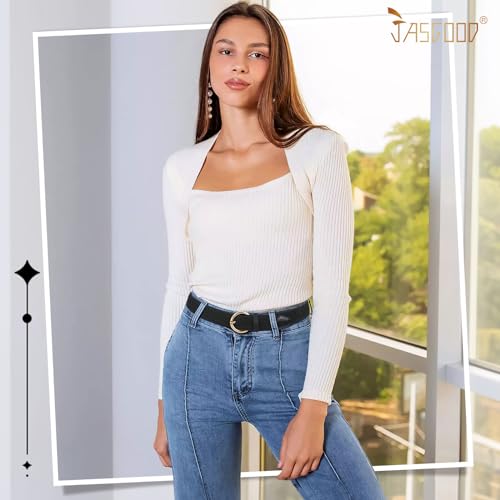 JASGOOD Women Men Braided Woven Elastic Stretch Waist Belt Golf Canvas Fabric Casual Belt for Jeans Pants - color: C-black, size: Fit Size 33"-36"