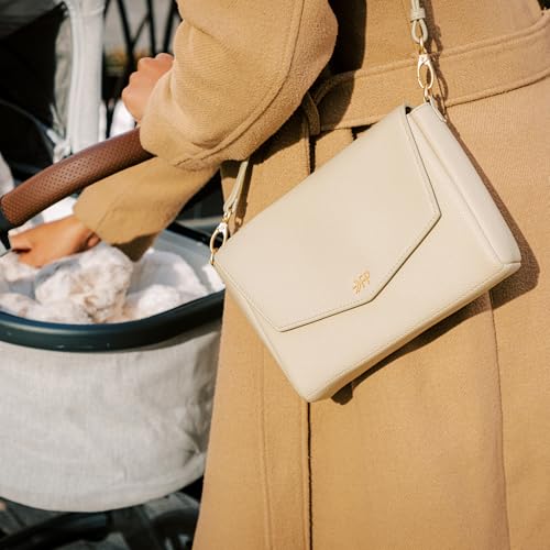 Freshly Picked Classic Crossbody Bag for Women - Stylish Handbag and Crossbody Purse Made with Premium Vegan Leather - color: Birch
